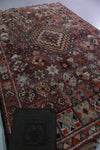 Vintage Moroccan Rug 6.6 x 10.6 Ft Handwoven Geometric Design | Boho Home Decor