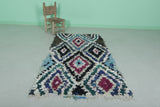 Handmade Moroccan Berber Rug 3.3 X 5.8 Feet - Bold Diamond Pattern