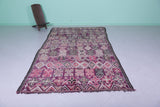 Vintage Moroccan Rug 5.9 x 10.5 Ft Handwoven Tribal Pattern | Bohemian Decor