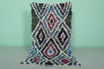 Handmade Moroccan Berber Rug 3.3 X 5.8 Feet - Bold Diamond Pattern