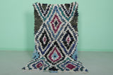 Handmade Moroccan Berber Rug 3.3 X 5.8 Feet - Bold Diamond Pattern