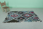 Handmade Moroccan Berber Rug 3.3 X 5.8 Feet - Bold Diamond Pattern