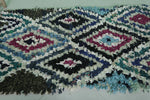 Handmade Moroccan Berber Rug 3.3 X 5.8 Feet - Bold Diamond Pattern