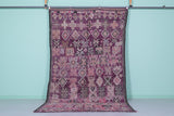 Vintage Moroccan Rug 5.9 x 10.5 Ft Handwoven Tribal Pattern | Bohemian Decor