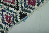 Handmade Moroccan Berber Rug 3.3 X 5.8 Feet - Bold Diamond Pattern