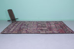 Vintage Moroccan Rug 5.9 x 10.5 Ft Handwoven Tribal Pattern | Bohemian Decor