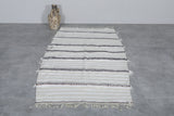 Hallway flatwoven berber Moroccan rug - 3.8 FT X 6.9 FT