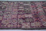 Vintage Moroccan Rug 5.9 x 10.5 Ft Handwoven Tribal Pattern | Bohemian Decor