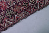 Vintage Moroccan Rug 5.9 x 10.5 Ft Handwoven Tribal Pattern | Bohemian Decor