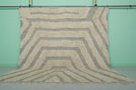 9 X 9 FT Square Moroccan Rug - Geometric Shag Design