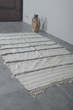 Hallway flatwoven berber Moroccan rug - 3.8 FT X 6.9 FT