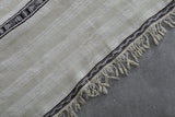 Hallway flatwoven berber Moroccan rug - 3.8 FT X 6.9 FT