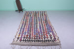 Elegant Moroccan Rug 4.7 x 12.1 FT - Handwoven Colorful Stripes