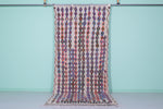 Elegant Moroccan Rug 4.7 x 12.1 FT - Handwoven Colorful Stripes