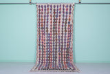 Elegant Moroccan Rug 4.7 x 12.1 FT - Handwoven Colorful Stripes