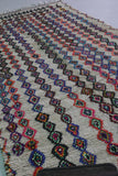 Elegant Moroccan Rug 4.7 x 12.1 FT - Handwoven Colorful Stripes