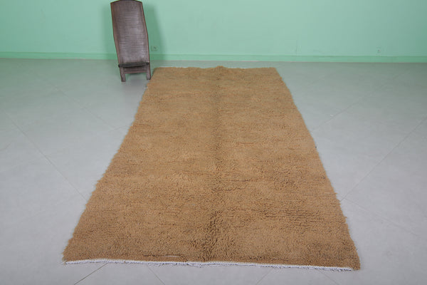 5 x 9.7 FT Moroccan rug – Warm earthy tone, handwoven berber style