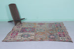 Vintage Moroccan Rug - 5 x 6.3 FT | Traditional Handwoven Berber Design