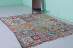 Vintage Moroccan Rug - 5 x 6.3 FT | Traditional Handwoven Berber Design