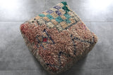 Handmade Moroccan Pouf - Vintage Shag Rug Ottoman