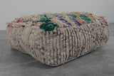 Handmade Moroccan Pouf - Vintage Shag Rug Ottoman