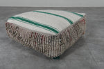 Handmade Moroccan Pouf - Vintage Shag Rug Ottoman