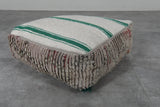 Handmade Moroccan Pouf - Vintage Shag Rug Ottoman