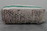 Handmade Moroccan Pouf - Vintage Shag Rug Ottoman