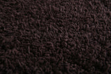 Dark Brown Wool Moroccan Rug - Custom Size & Handmade