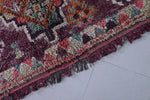 Vintage Moroccan Rug 6.2 x 9 FT - Rich Burgundy Elegance