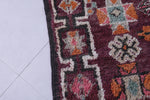 Vintage Moroccan Rug 6.2 x 9 FT - Rich Burgundy Elegance