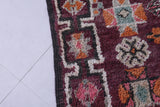 Vintage Moroccan Rug 6.2 x 9 FT - Rich Burgundy Elegance