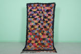 Handwoven Moroccan Berber Rug - Colorful Triangle Pattern