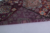 Vintage Moroccan Rug 6.2 x 9 FT - Rich Burgundy Elegance