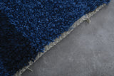 Small Moroccan Rug 2 X 3 Feet - Deep Blue Handmade Design