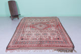 Vintage Moroccan Rug 5.5 x 9.9 Ft Handwoven Tribal Pattern | Authentic Boho Decor