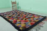 Handwoven Moroccan Berber Rug - Colorful Triangle Pattern