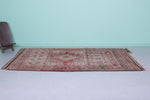 Vintage Moroccan Rug 5.5 x 9.9 Ft Handwoven Tribal Pattern | Authentic Boho Decor