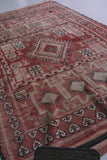 Vintage Moroccan Rug 5.5 x 9.9 Ft Handwoven Tribal Pattern | Authentic Boho Decor