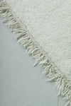 6.5 x 10.4 FT Moroccan Rug - Plush Ivory Berber-Style Carpet