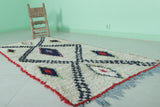 Authentic Moroccan Berber Rug - Geometric Diamond Pattern 3 X 7.1 Feet