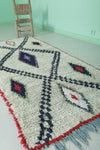 Authentic Moroccan Berber Rug - Geometric Diamond Pattern 3 X 7.1 Feet