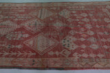 Vintage Moroccan Rug 4.7 x 10.6 Ft Handwoven Tribal Design | Bohemian Decor