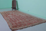 Vintage Moroccan Rug 4.7 x 10.6 Ft Handwoven Tribal Design | Bohemian Decor