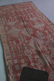 Vintage Moroccan Rug 4.7 x 10.6 Ft Handwoven Tribal Design | Bohemian Decor