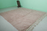 Handwoven Beni ourain rug 8.3 ft x 9.1 ft