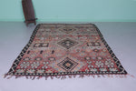 Vintage Moroccan Rug 6.2 x 11.1 Ft Handwoven Tribal Design | Boho Home Decor