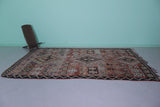 Vintage Moroccan Rug 6.2 x 11.1 Ft Handwoven Tribal Design | Boho Home Decor