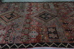 Vintage Moroccan Rug 6.2 x 11.1 Ft Handwoven Tribal Design | Boho Home Decor