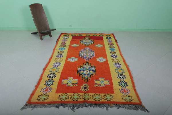 4.8 x 8.7 ft handwoven Moroccan rug – Vibrant multicolor berber design